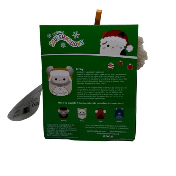 Squishmallows Original Ornament Yeti Dray Christmas Holiday Collectible - Picture 2 of 2